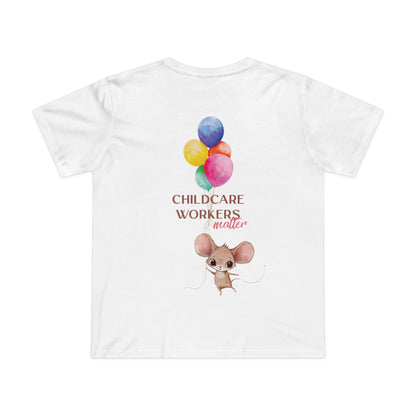 CHILDCARE TEE (Women, White)
